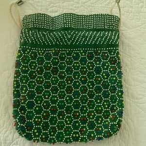 VINTAGE 70’s BEADED REVERSIBLE PURSE
